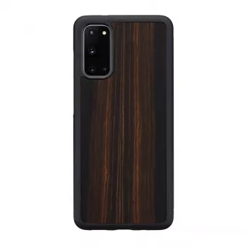 Funda para smartphone Man and Wood Galaxy S20 Ebony Negro — Funda protectora para Samsung Galaxy S20