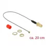 Cable coaxial DeLOCK 89831 0,2 m RP-SMA conector hembra gris
