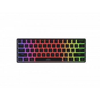 TECLADO GAMING GENESIS THOR 660 G2 US BLACK INALÁMBRICO RGB MECÁNICO GATERON BROWN