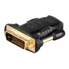 Goobay Adaptador HDMI/DVI-D, conector hembra HDMI estándar (Type-A) -> conector macho DVI-D (24+1) (68931)
