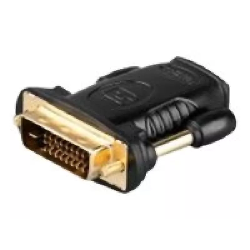 Goobay Adaptador HDMI/DVI-D, conector hembra HDMI estándar (Type-A) -> conector macho DVI-D (24+1) (68931)