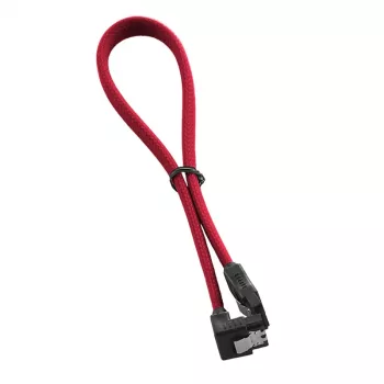 Cable SATA 3 en ángulo recto ModMesh 30 cm - rojo - cable - digital/datos (CM-CAB-RSAT-N30KR-R)