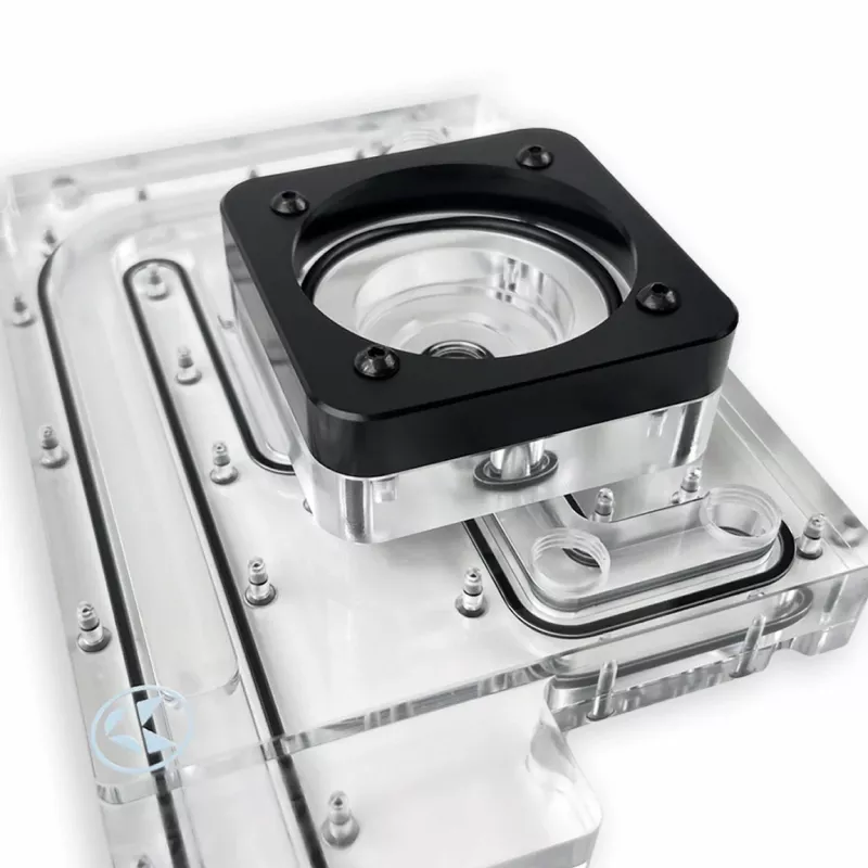 Stealkey Customs Distroplate para Fractal Design North D4 — depósito de acrílico (SW10099)