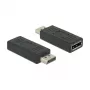 Cable DisplayPort DeLOCK 2xDisplayPort 1.2 65691 Negro