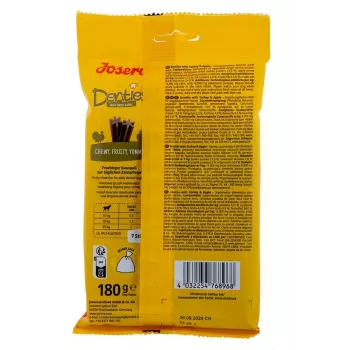 JOSERA Denties pavo con manzana - Snack para perros - 180g