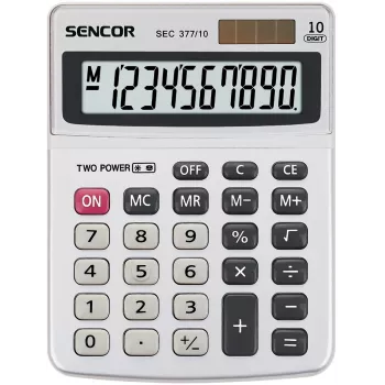 Calculadora de mesa Sencor SEC 377/10, 10 dígitos, Gris