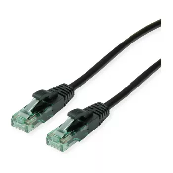 Cable de red Cat.6A UTP ROLINE RM, negro, 1 m