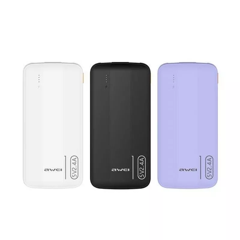 Batería externa Awei P20K 10000mAh negro/negro (10000mAh), batería externa, negro