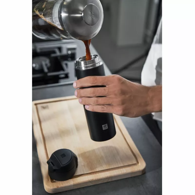 Taza de viaje Zwilling Thermo 39500-508-0 - 450 ml negra vaso isotérmico