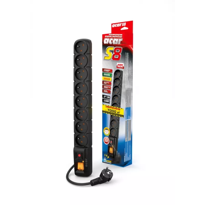 Protección contra sobretensiones ACAR S8 3M negro