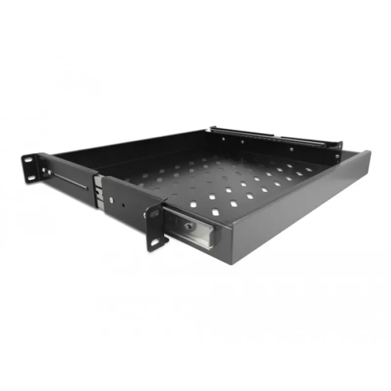 Delock - Unidad extraíble para rack - negra - 1U - 48,3 cm (19
