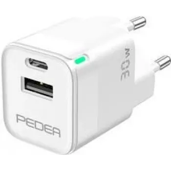 Cargador para interiores PEDEA 60040106 universal blanco AC carga rápida