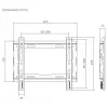 SBOX PLB-2222F-2 soporte de pared fijo para TV, 23-43 pulgadas, 45 kg, VESA 200x200