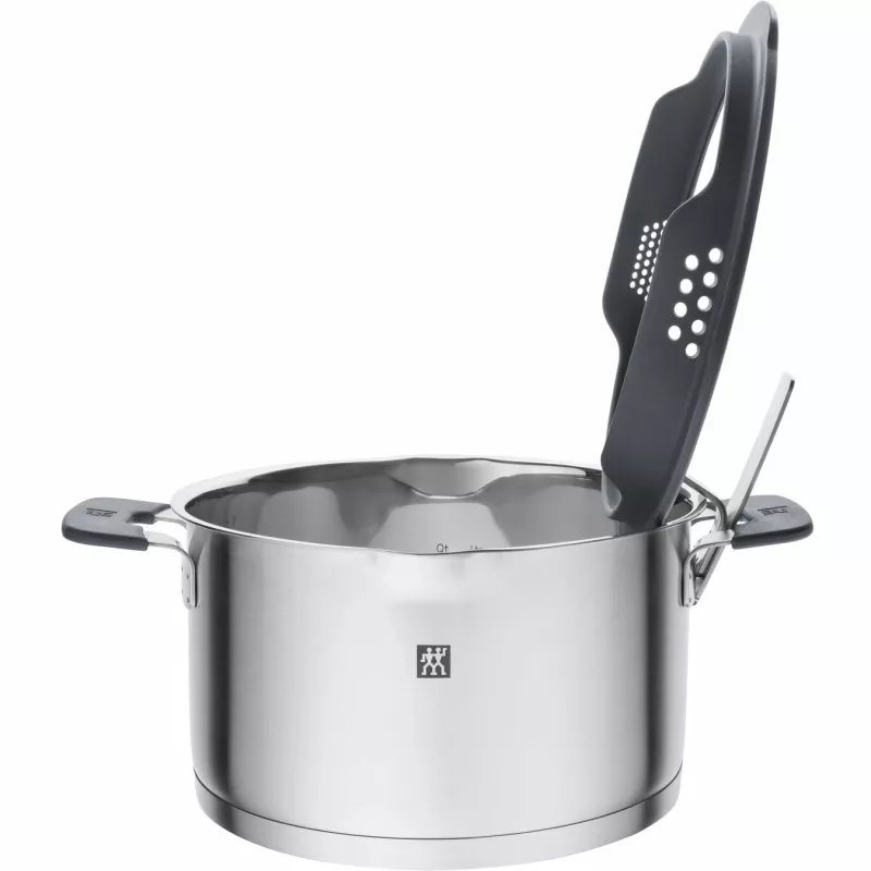 ZWILLING SIMPLIFY 66870-004-0 set de ollas acero inoxidable 4 pzas. plata negro