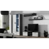 Soporte de TV Cama SOHO 140 gris/blanco brillante