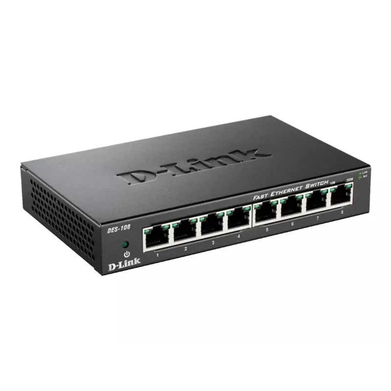 D-Link DES-108 negro