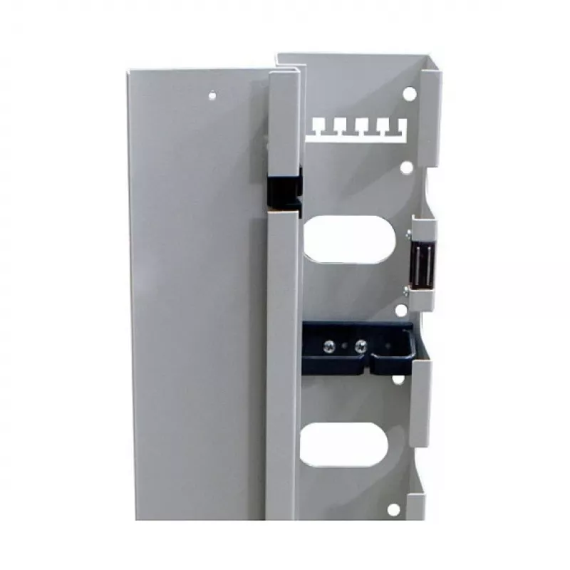 ALL-S0002116, panel de gestión de cables, gris, 32U, 19 pulgadas, 100 mm, 75 mm