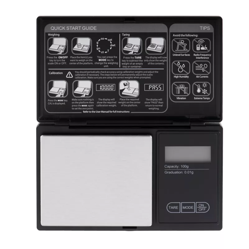 Adler | Balanza de precisión | AD 3176 | Capacidad máxima 0,1 kg | Negro