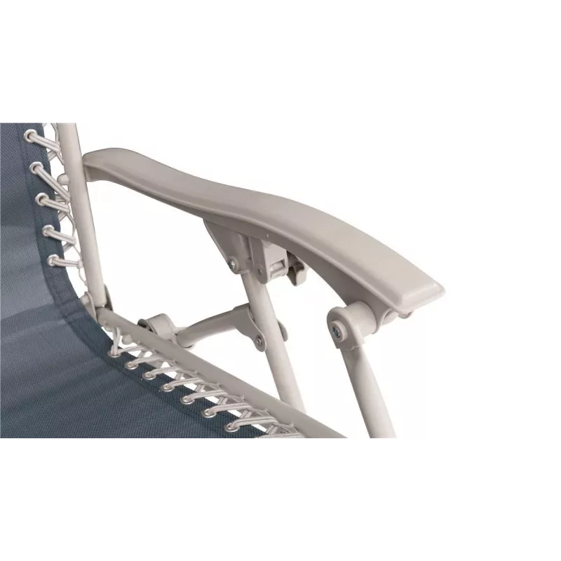 Silla de camping Outwell Ramsgate — 2 patas, carga máx. 120 kg, peso 7,4 kg, tamaño 650×790 mm, azul