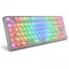 Crystal Shark, Teclado gaming Blanco, Distribución DE, KTT