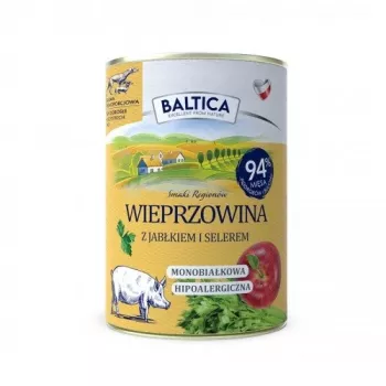 BALTICA Sabores regionales Cerdo con Manzana - Comida húmeda para perros - 400g