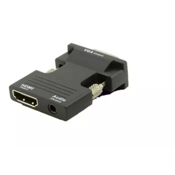 Microconnect HDMIVGAAUDIOB Cable adaptador VGA (D-Sub) HDMI + Audio Negro