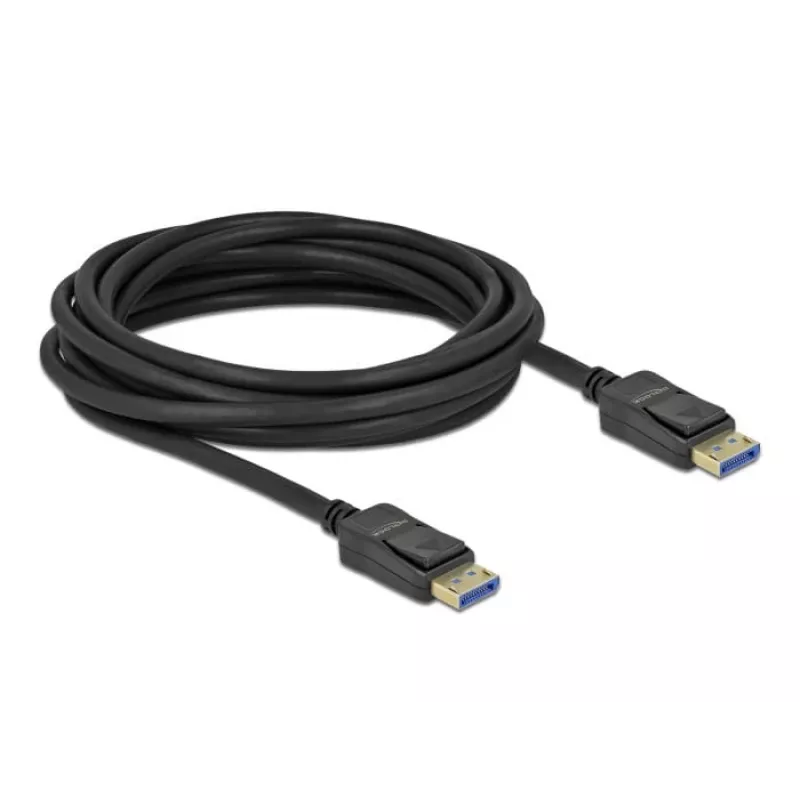 Delock - Cable DisplayPort - DisplayPort (M) a DisplayPort (M) - DisplayPort 2,0 - 1,0m - Compatible con 10K 60 Hz (10.240 x 4320) - Negro (80261)