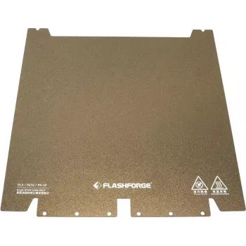 Placa de impresión de acero para impresora 3D Flashforge GUIDER3 PLUS, superficie Ultra PEI, pieza original 70002484002