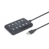 Hub USB Gembird UHB-U2P10P-01 — hub USB 2.0 de 10 puertos