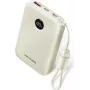 Batería externa Vention FKAN0-C 10000 mAh — 2× USB-C, 1× USB-A, 22,5 W, beige