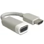 Adaptador de cable de vídeo DeLOCK 65469 VGA D-Sub a HDMI Type A blanco