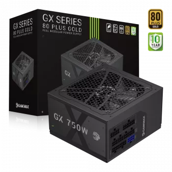 Gamemax fuente de alimentación, 80 PLUS, Gold | GX 750GF | 750 W