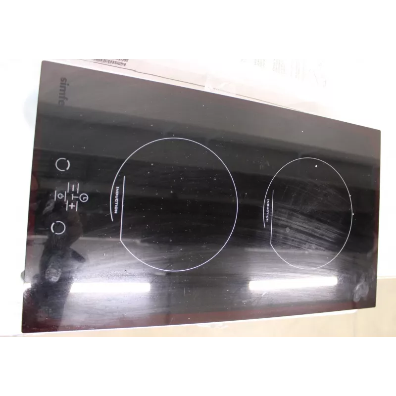 Placa de inducción empotrable SIMFER H3.020.DEISP, 2 zonas de cocción, control táctil, temporizador, negro – embalaje dañado, arañazos en la parte trasera