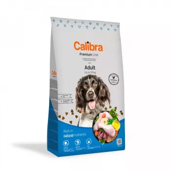 Comida seca para perros Calibra Premium Line Adult Chicken 12 kg – alimento de mantenimiento para perros adultos, 24 % proteína, 13 % grasa