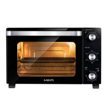 Horno compacto eléctrico mini MPM MPE-16/T — 35 L, 1500 W, convección, temporizador, puerta de cristal