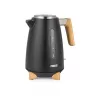 Hervidor de agua Princess 1,7 L 3000 W, carcasa de acero inoxidable, inalámbrico, beige/negro