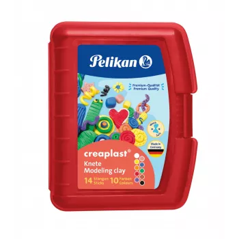 Pasta de modelar Pelikan Creaplast 240 g multicolor 14 uds.