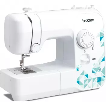 Máquina de coser Brother X17S semiautomática electromecánica — 17 puntadas, 750 SPM, brazo libre