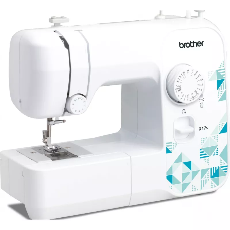 Máquina de coser Brother X17S semiautomática electromecánica — 17 puntadas, 750 SPM, brazo libre