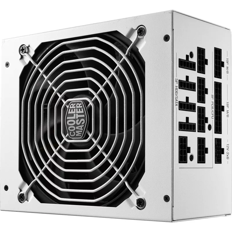 Fuente de alimentación Cooler Master MWE Gold 1050 V2 ATX 3.1, 1050 W, blanca, MPE-A501-AFCAG-3EGEU