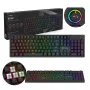 Teclado gaming mecánico SAVIO STYX Outemu Blue Hot-Swap RGB USB QWERTY US International Negro 104 teclas Full-Size