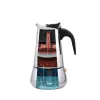 Cafetera moka Maestro MR-1660-9, cafetera de fogón para 6 tazas, negra