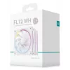 DeepCool FL12 WH 3-in-1 ventiladores de caja de 120 mm (3 uds.), 2150 rpm, rodamiento dinámico de fluido, PWM de 4 pines, blancos