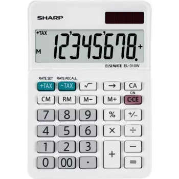 Calculadora de sobremesa Sharp EL-310W calculadora financiera blanca