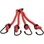 Correa tensor para bicicleta FISCHER de 4 brazos, longitud 500 mm, rojo, caucho natural multicapa (paquete)