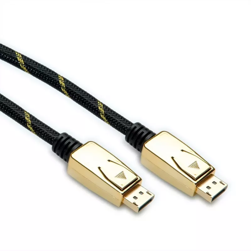 Cable DisplayPort ROLINE 11.04.5920 1 m negro - oro (11.04.5920)