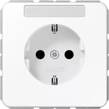 Caja empotrable JUNG CD 1520 NA WW — Caja de montaje empotrable para tomas tipo F, blanca