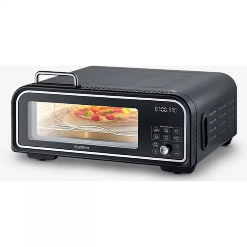 Máquina de hacer pizza Severin PG 8575 2000 W Negro 1 pizza temporizador digital