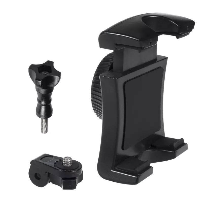 Maclean MC-825 soporte para cámara, móvil/smartphone negro