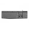 Teclado cableado de tamaño completo NATEC NKL-1507 USB QWERTY US International gris/negro, 105 teclas, teclado numérico
